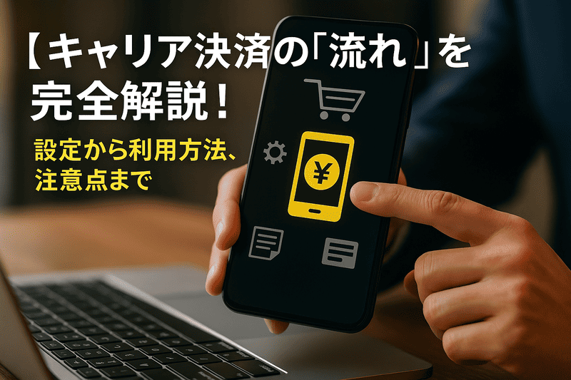 キャリア決済の「流れ」を完全解説！設定から利用方法、注意点まで